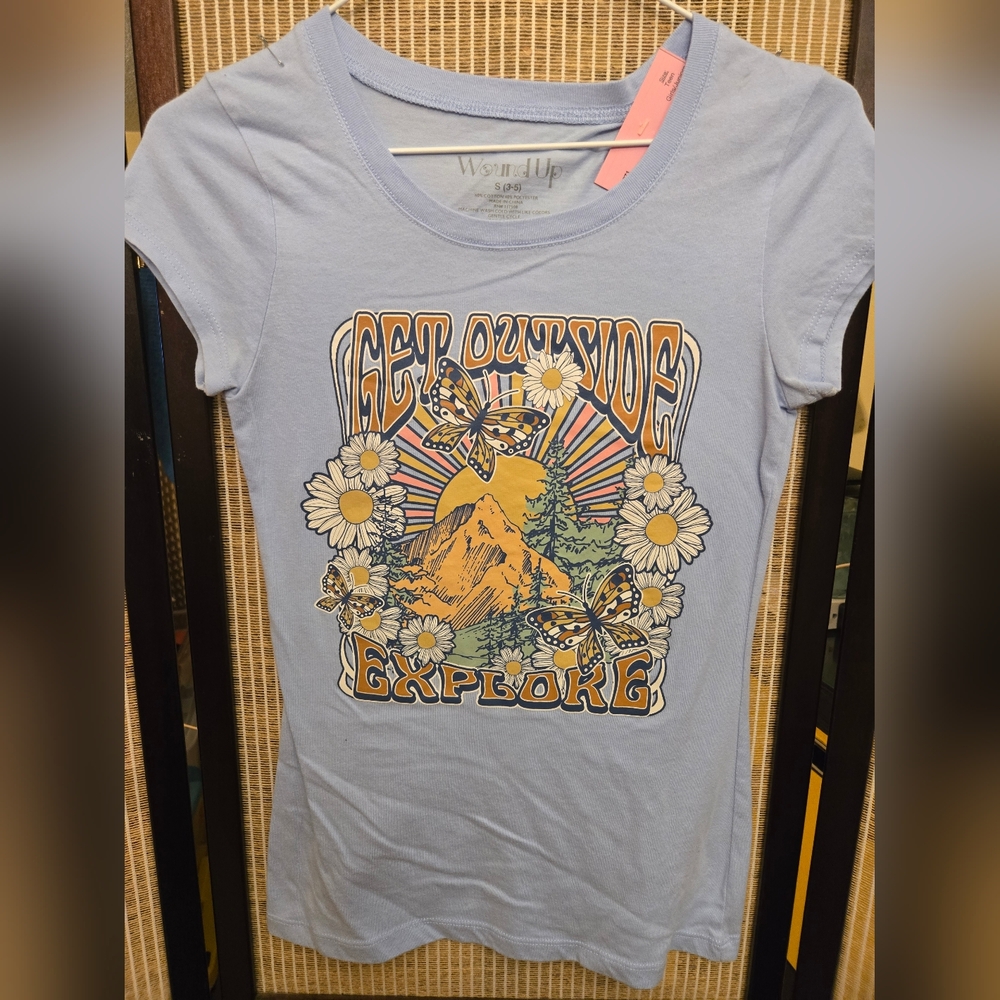 Blue Graphic Nature Tee